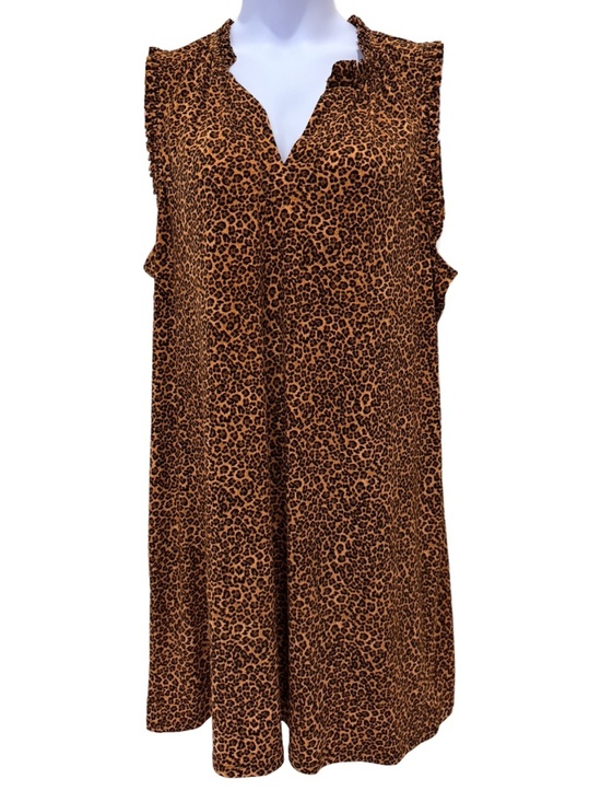 Michael Kors Dresses & Skirts - Plus size Michael Kors Sleeveless Leopard Print Shift Dress. NWT. 2X